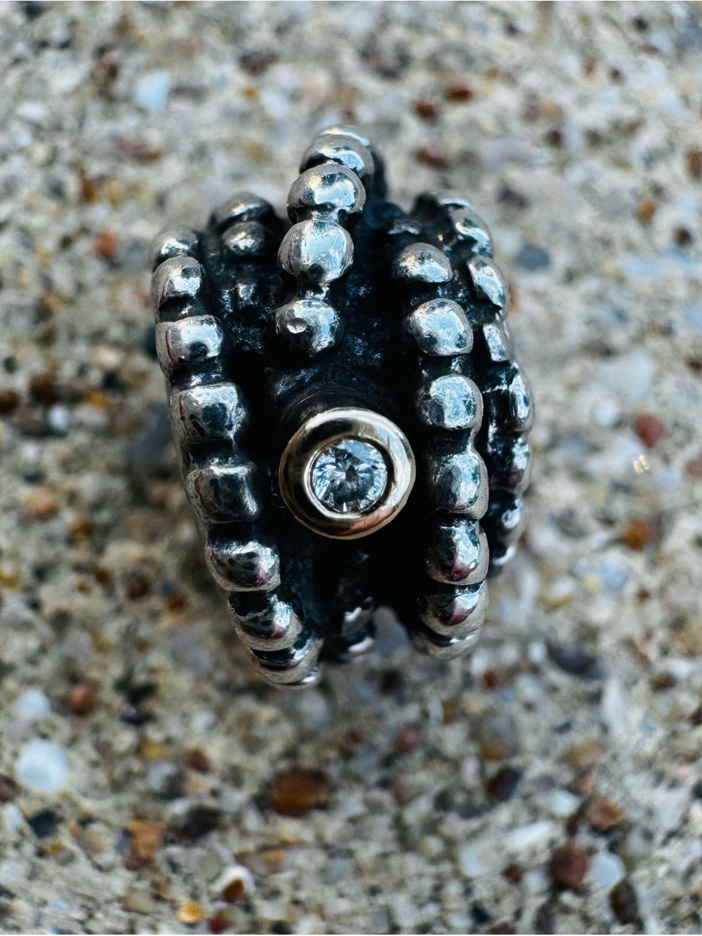 Authentic Pandora Sterling Silver 14kt Gold Diamond Entangled Beauty Charm